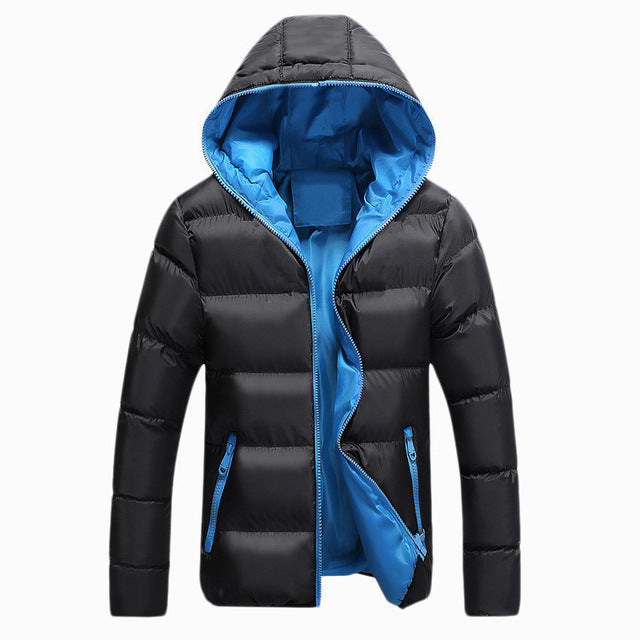 Jackets Men Winter Casual Outwear Windbreaker Slim Fit Hooded Fashion Overcoats