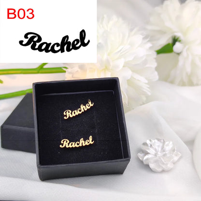 Personalized Name Earrings Handmade Minimalist Jewelry, Perfect Gift for Mothers & Women
