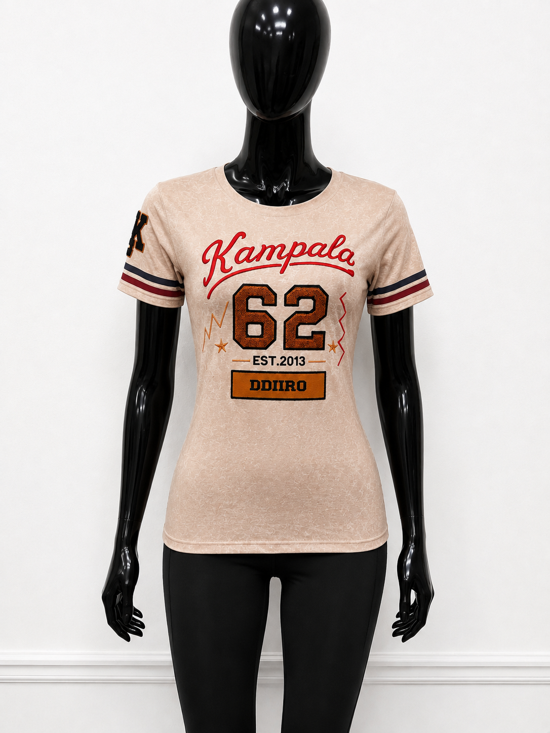 KAMPALA 62 Vintage Women’s Heritage T-Shirt – Cream | DDIIRO Clothing