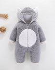 Cozy Hooded Baby Rompers