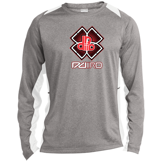 ST361LS Long Sleeve Heather Colorblock Performance Tee