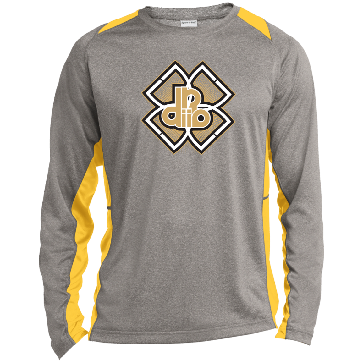 DDIIRO Long Sleeve Heather Colorblock Performance Tee