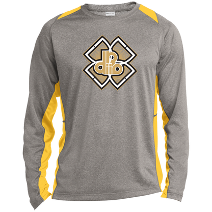 DDIIRO Long Sleeve Heather Colorblock Performance Tee