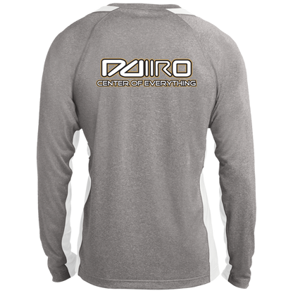 DDIIRO Long Sleeve Heather Colorblock Performance Tee
