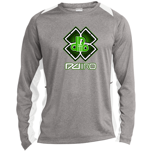 ST361LS Long Sleeve Heather Colorblock Performance Tee