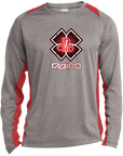 DDIIRO Long Sleeve Heather Colorblock Performance Tee