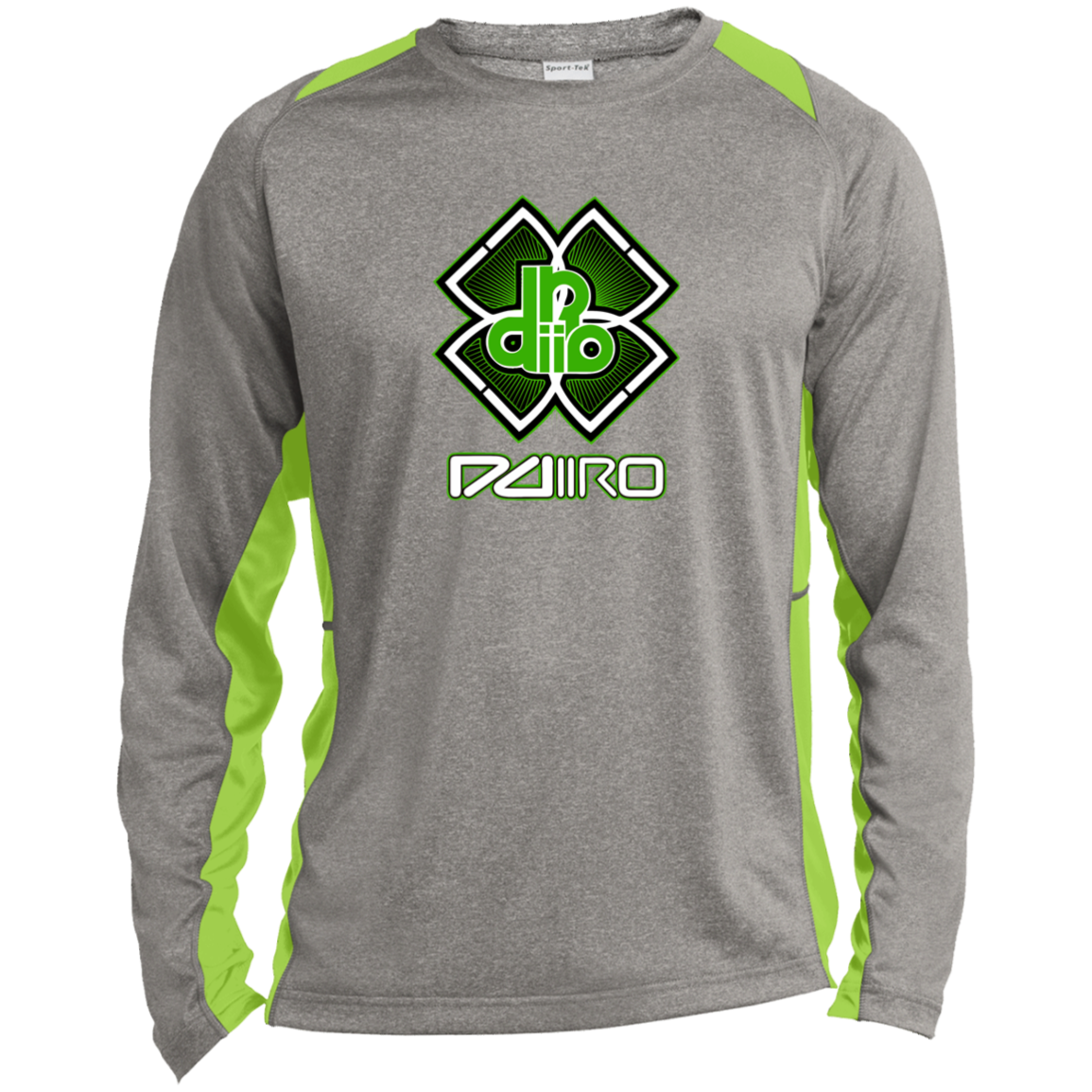 DDIIRO Long Sleeve Heather Colorblock Performance Tee
