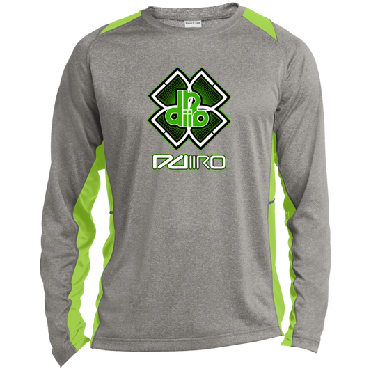 DDIIRO Long Sleeve Heather Colorblock Performance Tee