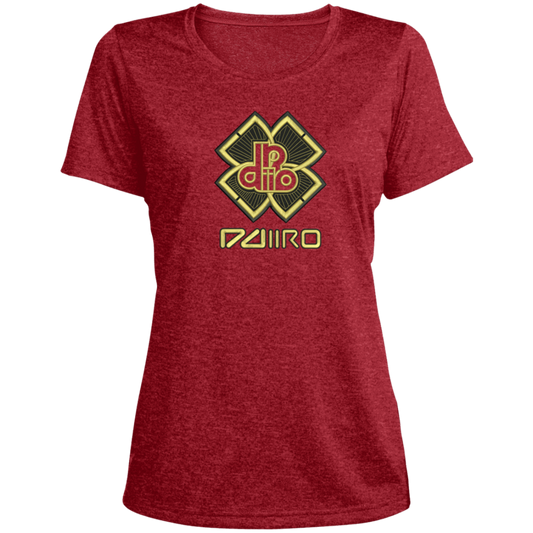 DDIIRO Ladies' Heather Scoop Neck Performance Tee
