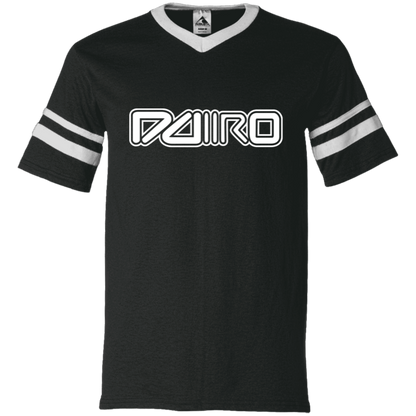 DDIIRO V-Neck Sleeve Stripe Jersey