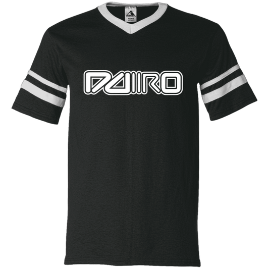 DDIIRO V-Neck Sleeve Stripe Jersey