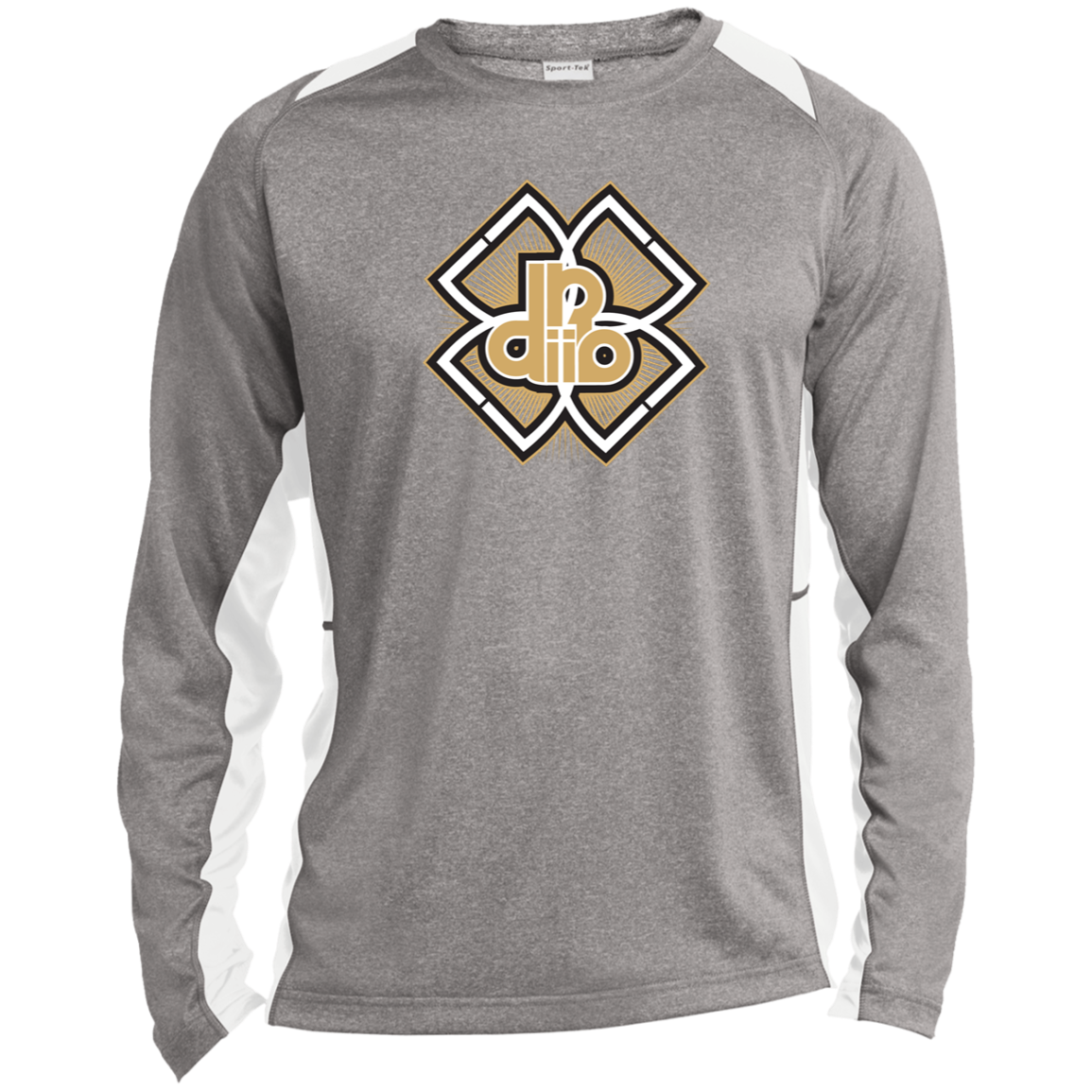 DDIIRO Long Sleeve Heather Colorblock Performance Tee