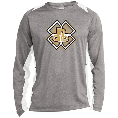 DDIIRO Long Sleeve Heather Colorblock Performance Tee