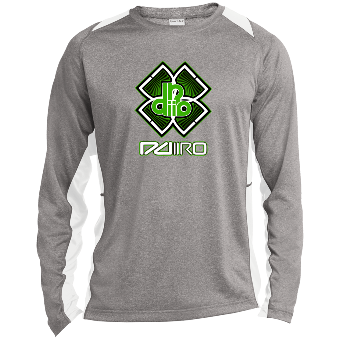 DDIIRO Long Sleeve Heather Colorblock Performance Tee