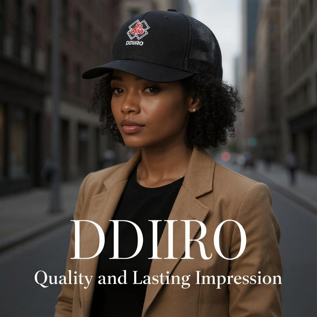 DDIIRO Six Panel Retro Trucker Cap
