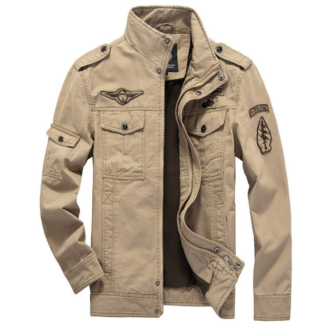 Men Cotton Military Jacket Men MA-1 Style Army Jackets DDIIRO jackets