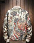 Japanese Embroidery Bomber Jacket