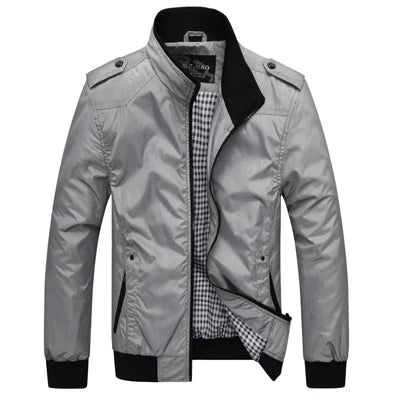 Slim Stand Collar Bomber Jackets