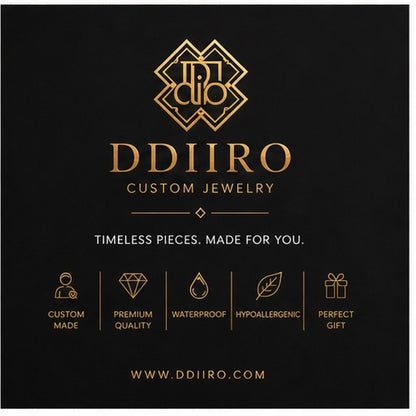 DDIIRO™ Custom Name Belly Button Ring – Gold Stainless Steel Personalized Jewelry