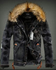 Men's Winter Fleece Thickening Coat And Jacket Loose Lapel Plus Size Denim Jacket Man Casual Keep Warm Thickend Coat 2020