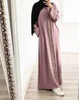 Southeast Asian Muslim Sequin Chiffon Robe