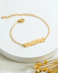 Personalized Stainless Steel Name Bracelet – Elegant Custom Jewelry Gift for Friends & Wives