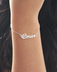 Personalized Stainless Steel Name Bracelet – Elegant Custom Jewelry Gift for Friends & Wives