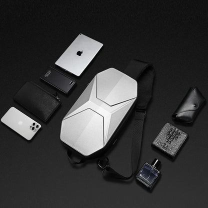 DDIIRO™ Anti-Theft Crossbody Chest Bag – Waterproof Travel Sling Bag with USB Charging Port