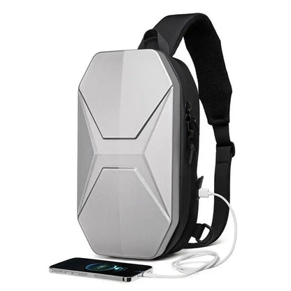DDIIRO™ Anti-Theft Crossbody Chest Bag – Waterproof Travel Sling Bag with USB Charging Port