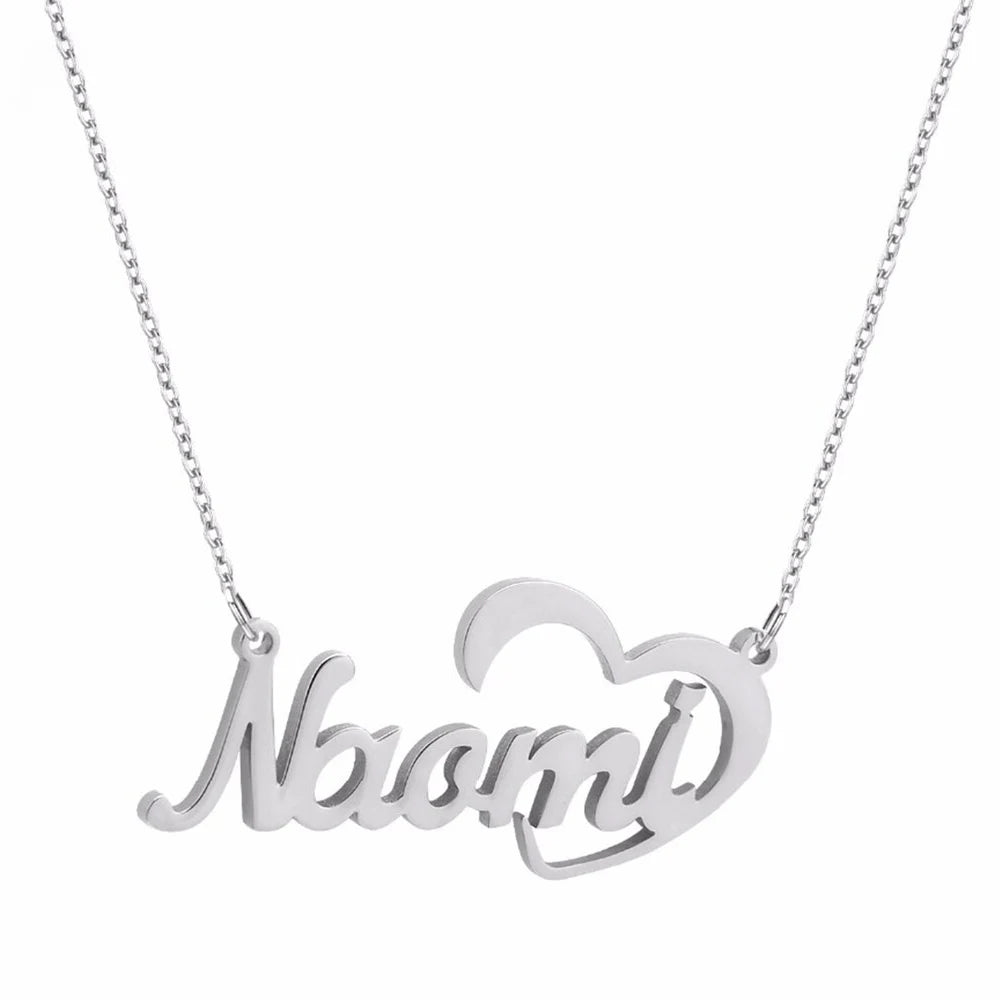 Stainless Steel Custom Necklace Personalized Name Necklace Handwritten Signature Necklace Custom Any Name Pendant