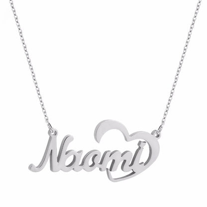 Stainless Steel Custom Necklace Personalized Name Necklace Handwritten Signature Necklace Custom Any Name Pendant