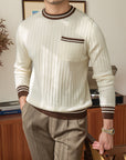 Classic Crew Neck Long Sleeve Sweater Pullover