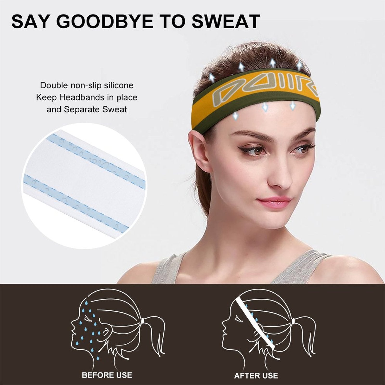 DDIIRO Sports Headband