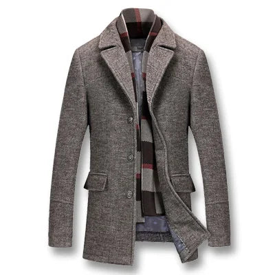 Men Winter Thick Cotton Wool Jackets Coats Ddiiro