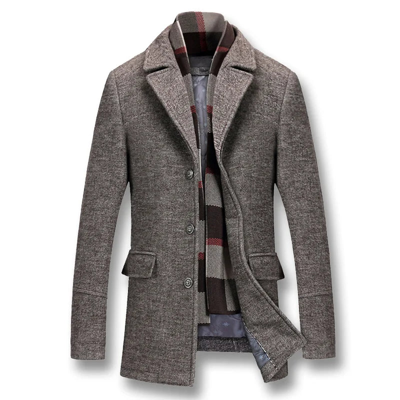 Men Winter Thick Cotton Wool Jackets Coats Ddiiro