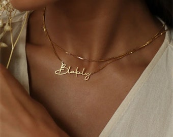 Custom Name Necklace - Personalized Gifts for Bridesmaid - Dainty Name Necklace - Handmade Name Necklace - Christmas Gift For Her.