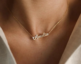 Personalized Name Necklace - Personalized Gifts for Bridesmaid - Dainty Name Necklace - Handmade Name Necklace - Christmas Gift For Her.