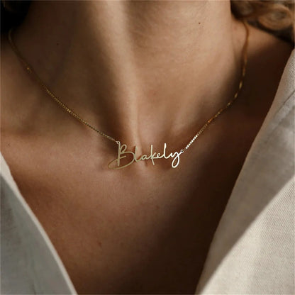 Custom Name Necklace - Personalized Gifts for Bridesmaid - Dainty Name Necklace - Handmade Name Necklace - Christmas Gift For Her.