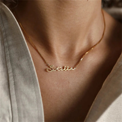 Custom Name Necklace - Personalized Gifts for Bridesmaid - Dainty Name Necklace - Handmade Name Necklace - Christmas Gift For Her.