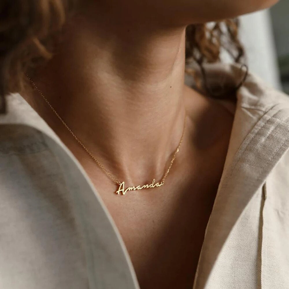 Personalized Name Necklace - Personalized Gifts for Bridesmaid - Dainty Name Necklace - Handmade Name Necklace - Christmas Gift For Her.
