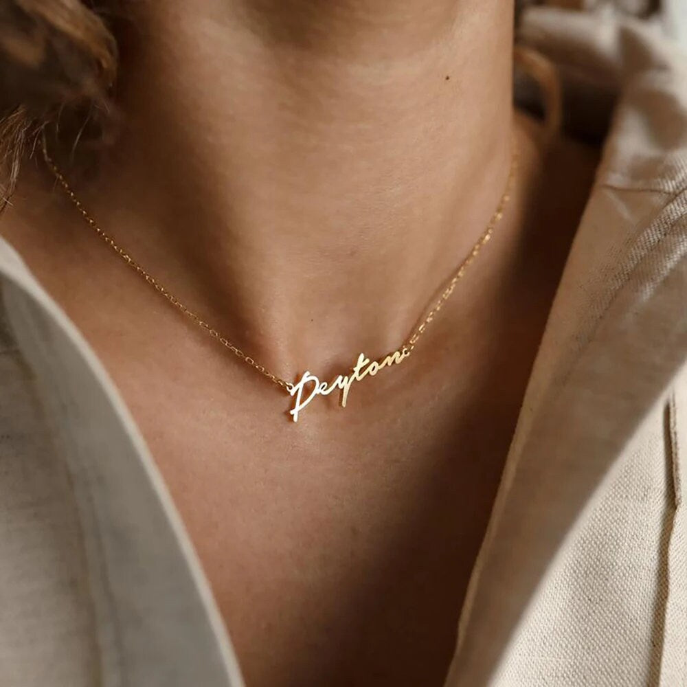 Personalized Name Necklace - Personalized Gifts for Bridesmaid - Dainty Name Necklace - Handmade Name Necklace - Christmas Gift For Her.