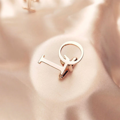 Dainty Name Cufflinks, Customized Initials Cufflinks, Grooms Wedding Gift, Christmas Gift, Custom Logo Cufflinks, Personalized Gift For Him