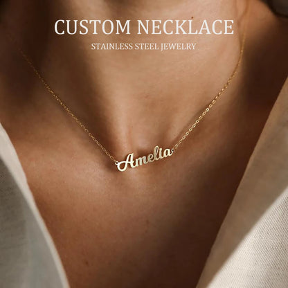 Personalized Name Necklace - Personalized Gifts for Bridesmaid - Dainty Name Necklace - Handmade Name Necklace - Christmas Gift For Her.