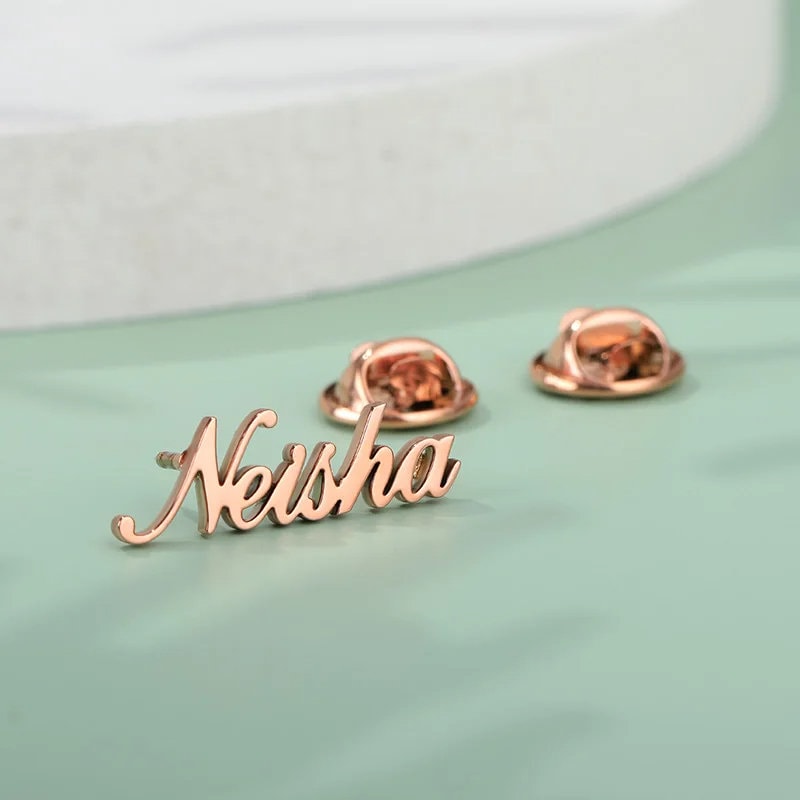 Custom Initials Name Lapel Pin - Letters Lapel Pin - Custom Initials Brooch - Personalized Name Brooch - Grooms wedding gift - Gift For Him.
