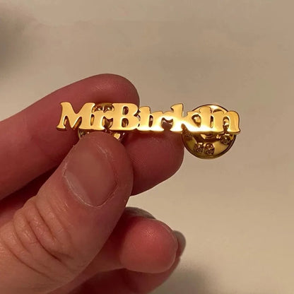 Custom Initials Name Lapel Pin - Letters Lapel Pin - Custom Initials Brooch - Personalized Name Brooch - Grooms wedding gift - Gift For Him.