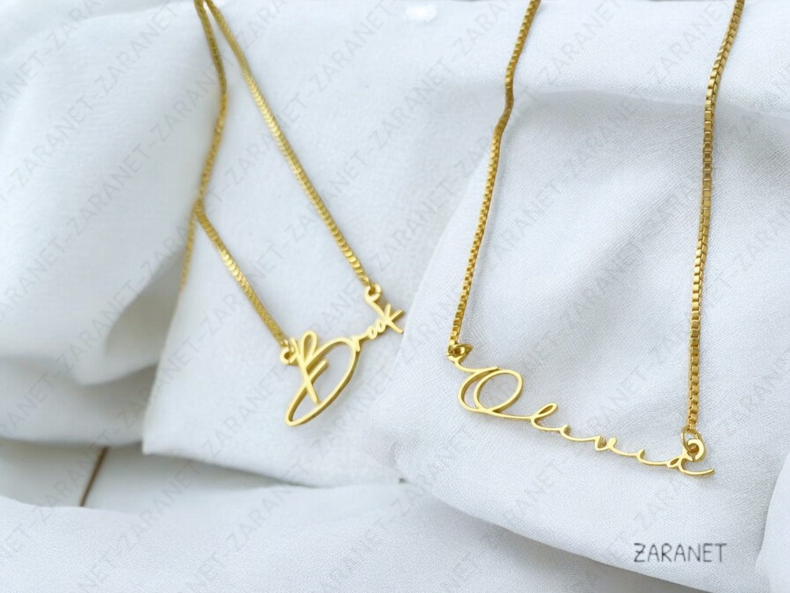 Personalized Name Necklace • Elegant Gift for Her- Gold Name Necklace with Box Chain • Personalized Gift.