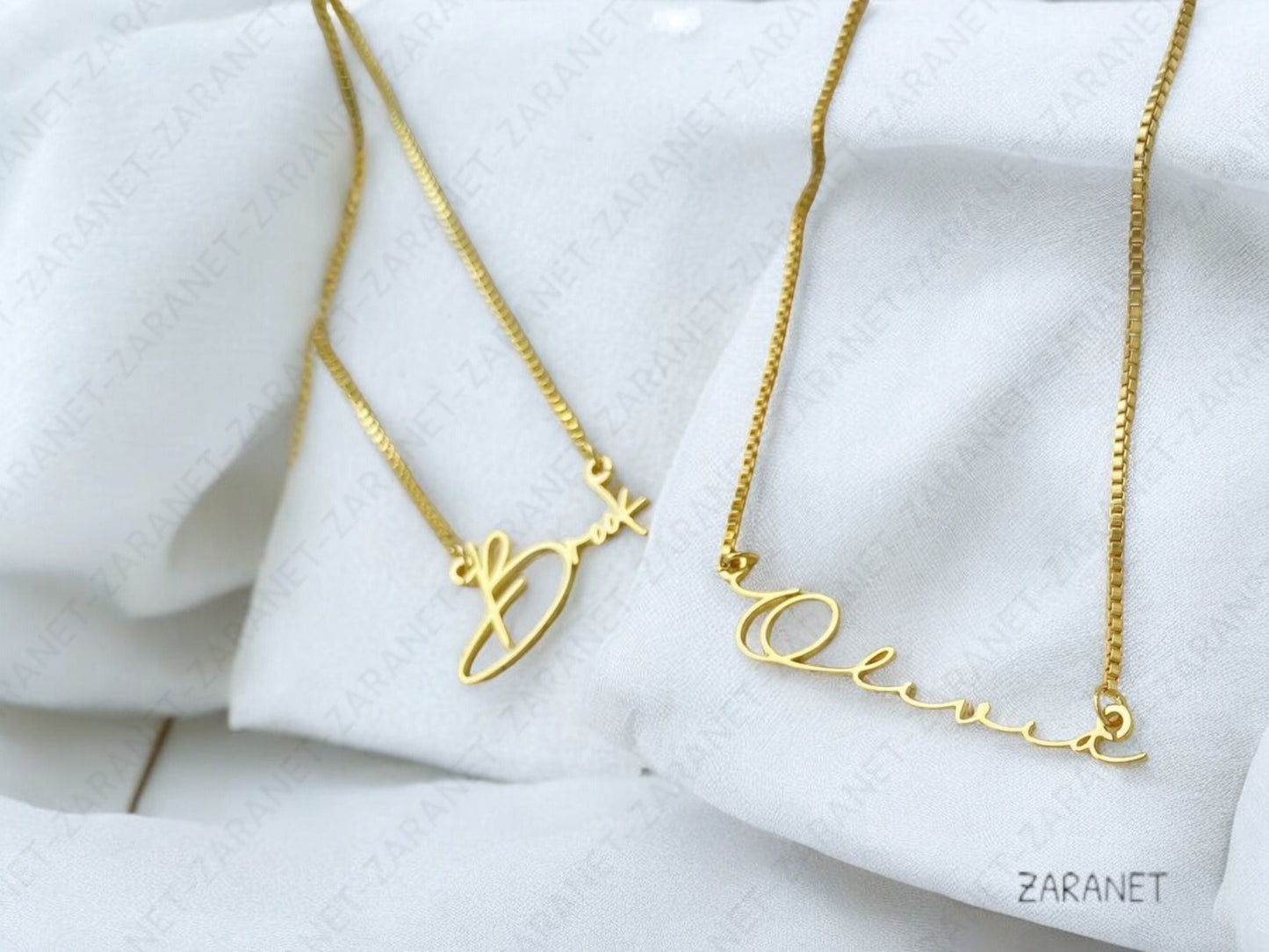 Personalized Name Necklace • Elegant Gift for Her- Gold Name Necklace with Box Chain • Personalized Gift.