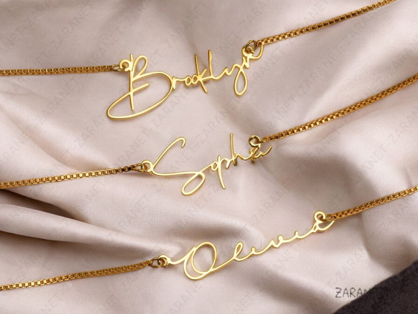 Personalized Name Necklace • Elegant Gift for Her- Gold Name Necklace with Box Chain • Personalized Gift.