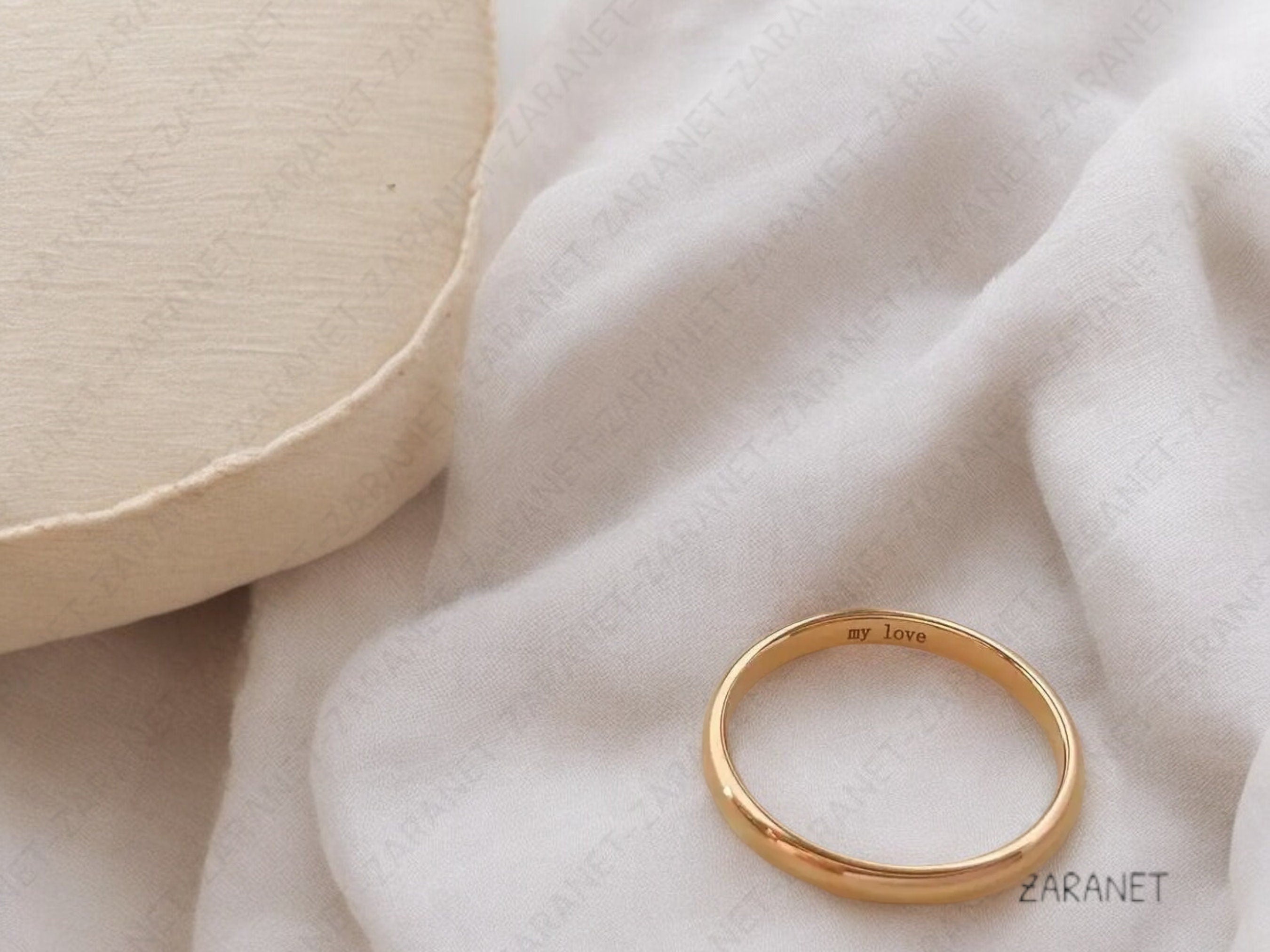 Custom Name Ring - Personalized Thin Ring - Engrave Your Name - Special Gift for Moms - Sweet Valentine's Day Present.