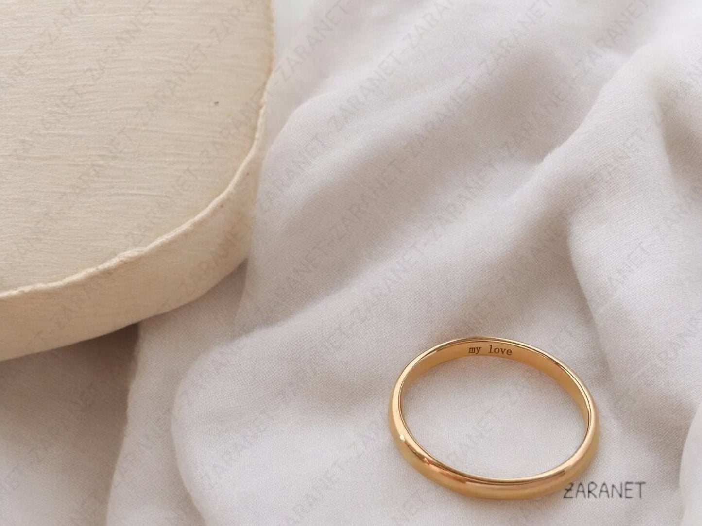 Custom Name Ring - Personalized Thin Ring - Engrave Your Name - Special Gift for Moms - Sweet Valentine's Day Present.
